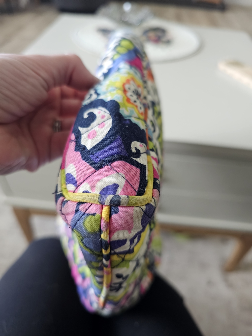 Vera Bradley Quilted Crossbody Bag In Rio Pattern - Picture 9 of 13